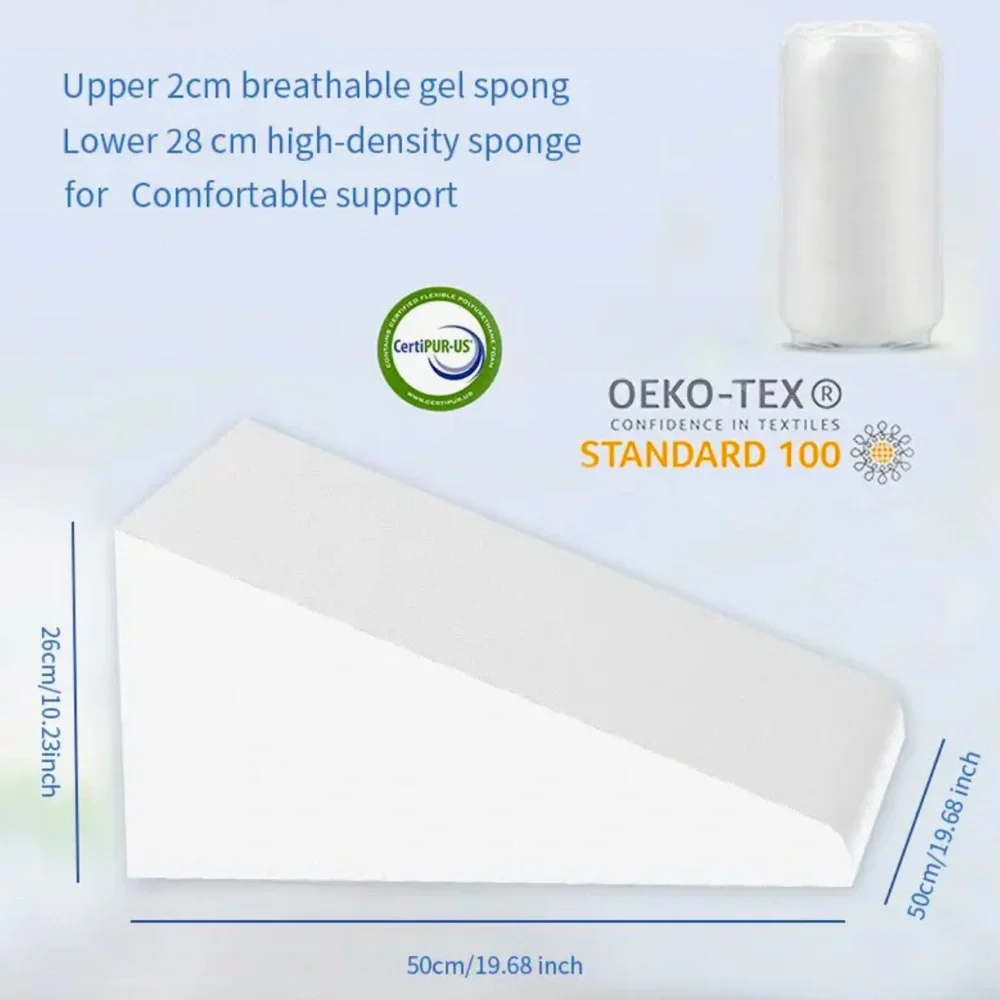 4-in-1 Versatile Elevated Wedge Pillow